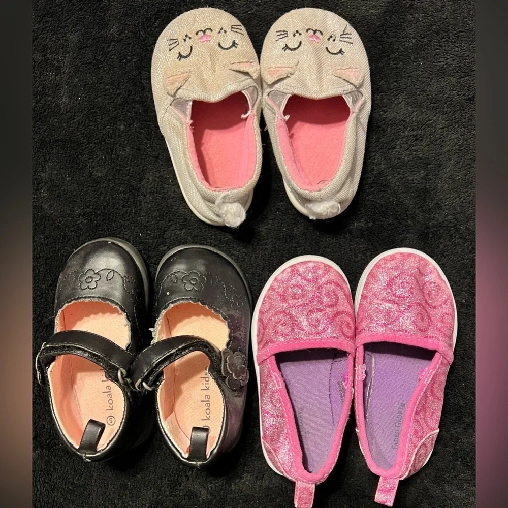 Baby Girl Size 5 Shoe Lot of 3